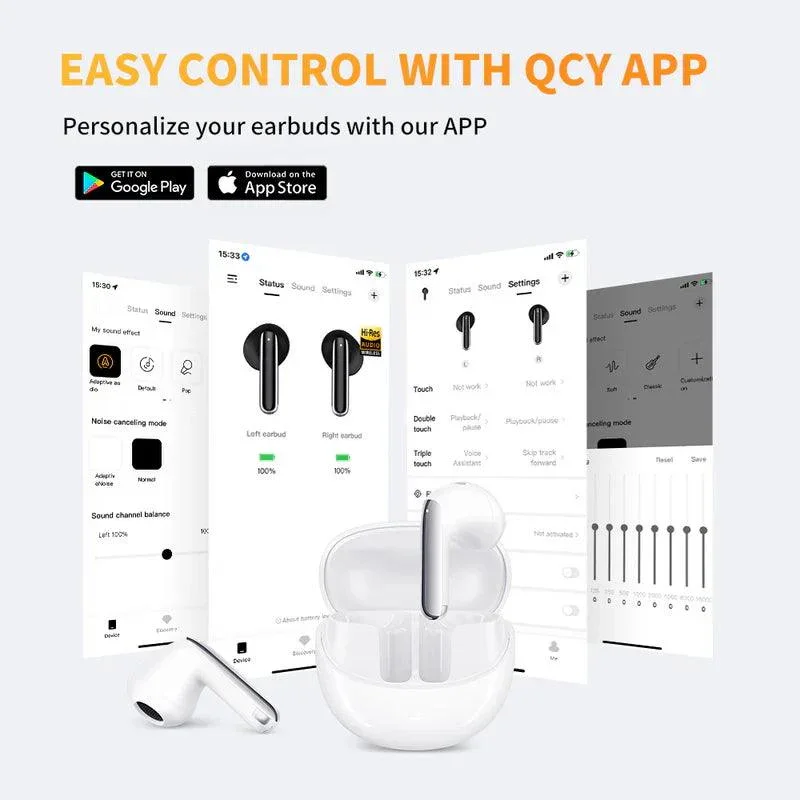 QCY AilyBuds Pro+ True Wireless Earbuds, Adaptive ANC, Hi-Res Audio - Image 19