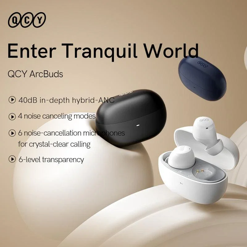 QCY ArcBuds True Wireless Earbuds, 40dB Hybrid ANC, 32H Playtime - Image 15