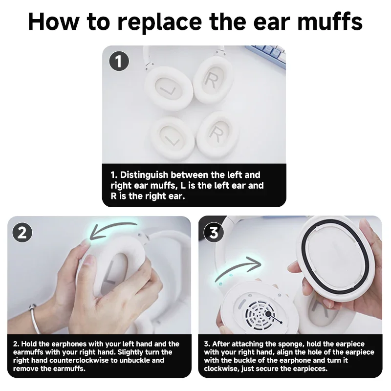 Qcy H3 Headphone Replacement Ear Pads - Image 8