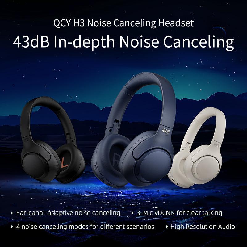 QCY H3 Wireless Headphones, 43dB Hybrid ANC, 60H Playtime - Image 9